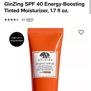 GinZing SPF 40 Energy-Boosting Tinted Moisturizer